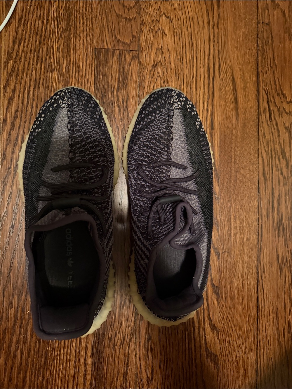adidas YEEZY - Women’s Knit Lace-Up Sneakers - Black/Grey